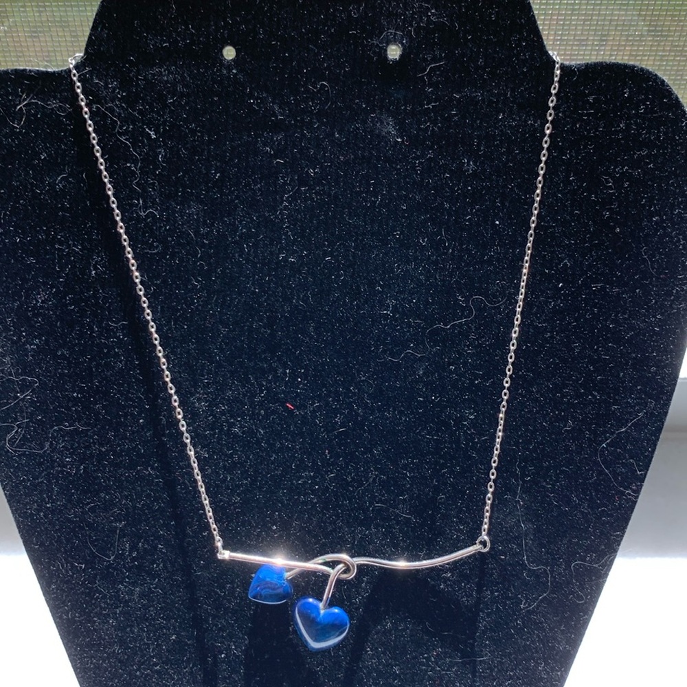 Beautiful Sterling Silver and Blue Lapis Necklace